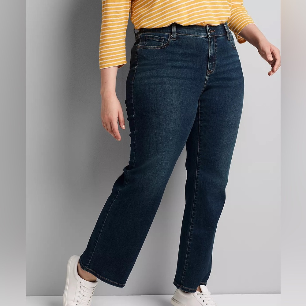 LaneBryant Curvy Fit High-Rise Boot Jean